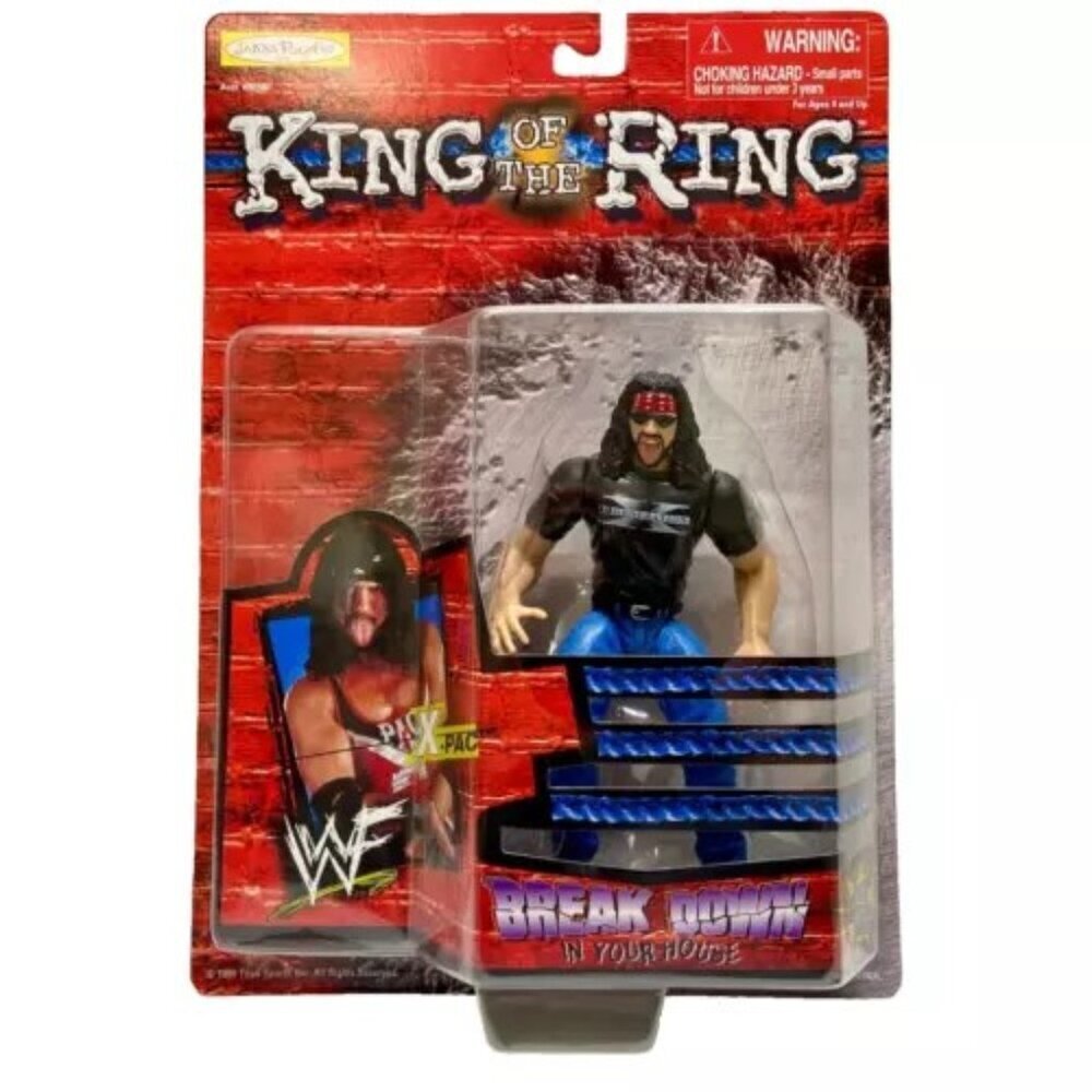 X-PAC King Of The Ring WWF Break Down Jakk's Pacific‎ Action Figure NIP Vtg 1999